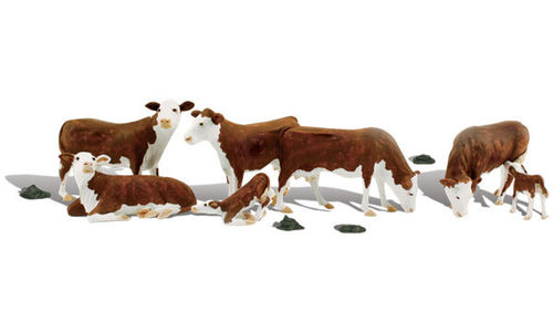 H0 Woodland Scenics Figuren-Set Kühe