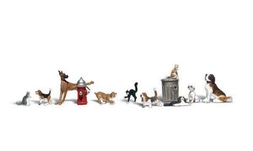 N Woodland Scenics A2140 Figuren-Set "Dogs & Cats"