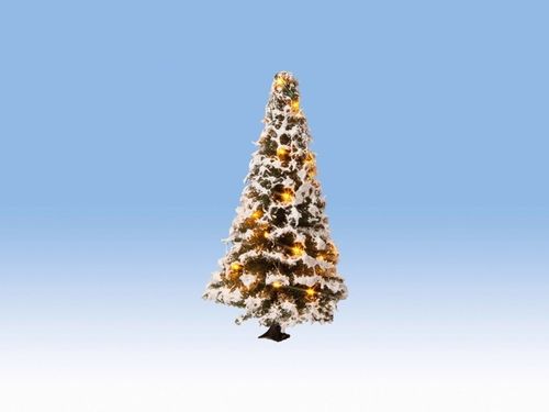 Noch H0/TT/N 22120 Beleuchteter Weihnachtsbaum Wintertanne 8 cm