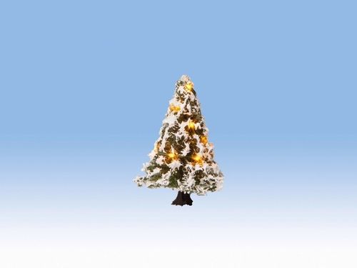 Noch H0/TT/N 22110 Beleuchteter Weihnachtsbaum Wintertanne 5 cm