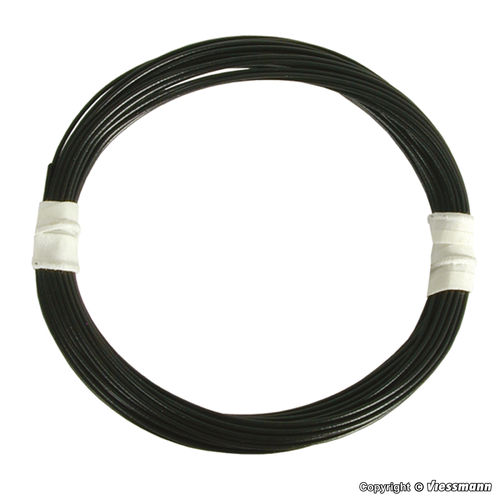 Viessmann H0/TT/N 6890 Extradünnes Kabel schwarz, 0,03 mm², 5 m